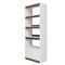 Manhattan Comfort Ratzer Bookcase in White and Brown BC-316AMC193 - alternate 5